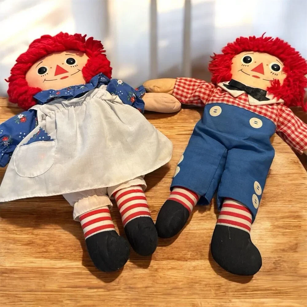 Playskool Vintage 1987 Raggedy Ann & Andy 12” Vintage And 1960 Book J GRUELLE - Picture 2 of 16